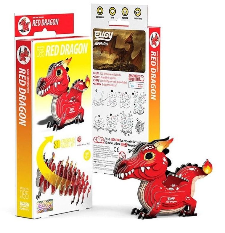 Eugy, układanka 3D, Czerwony Smok