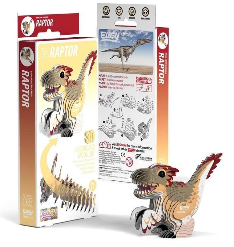 Eugy, układanka 3D, Dinozaur Raptor