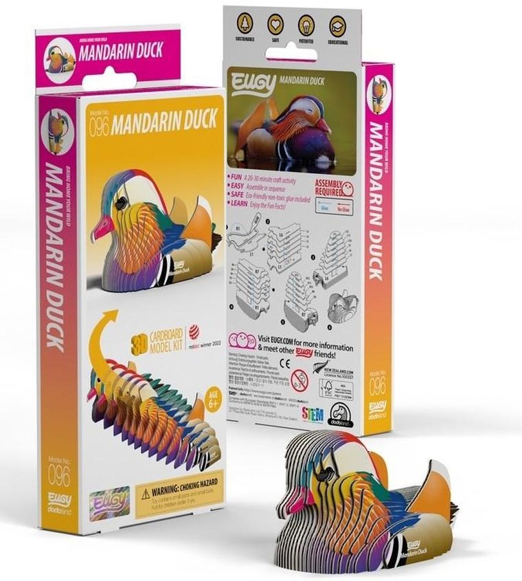 Eugy, układanka 3D, Kaczka Mandarynka