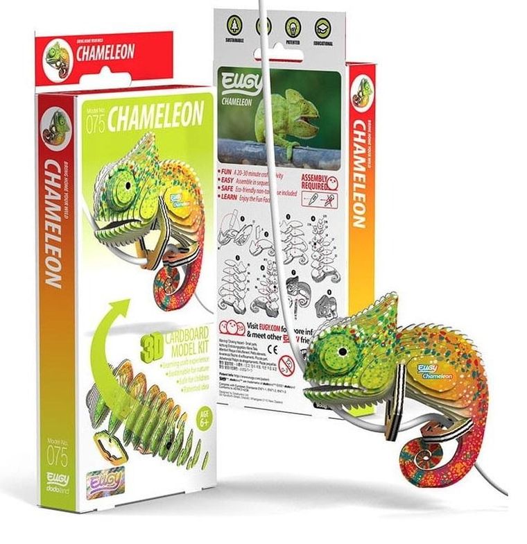 Eugy, układanka 3D, Kameleon