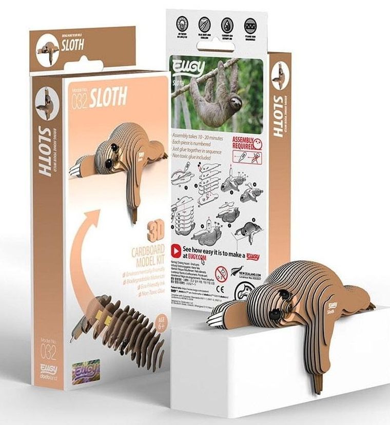 Eugy, układanka 3D, Leniwiec