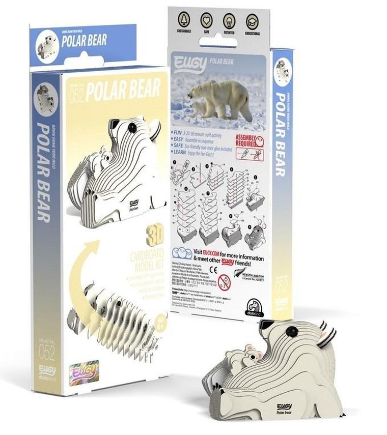 Eugy, układanka 3D, Niedźwiedź Polarny