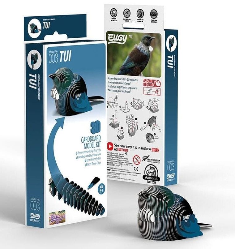 Eugy, układanka 3D, Ptak Kędziornik