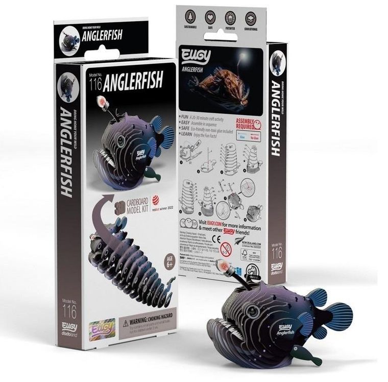 Eugy, układanka 3D, Ryba Żabnica Głębinowa