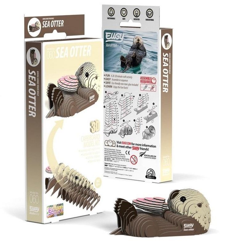 Eugy, układanka 3D, Wydra