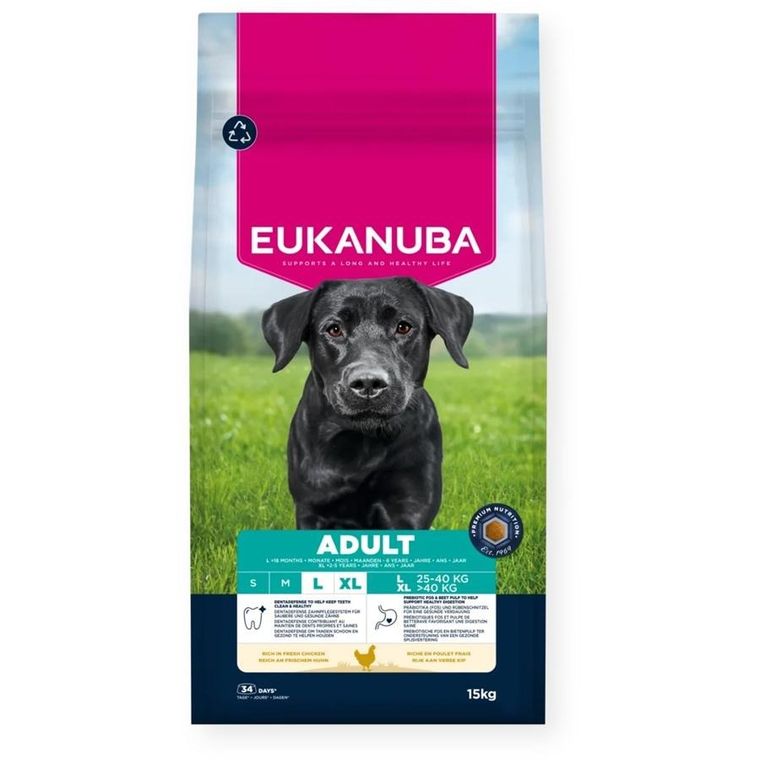 Eukanuba, Adult Large rich in chicken karma sucha dla psa, 15 kg