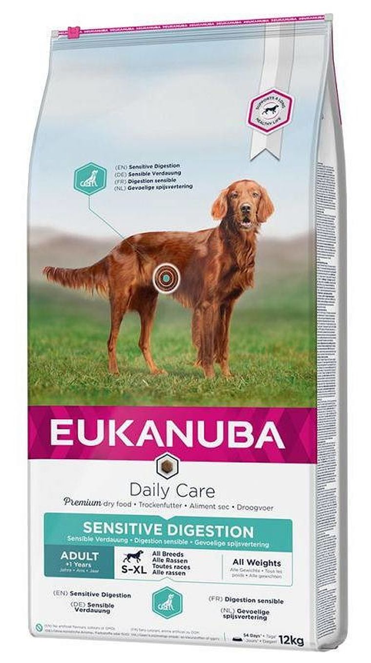 Eukanuba, Daily Sensitive Digestion, karma sucha dla psa, 12 kg