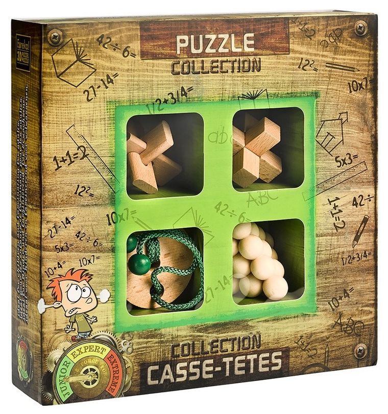 Eureka! Junior, łamigłówki drewniane, 4 szt.