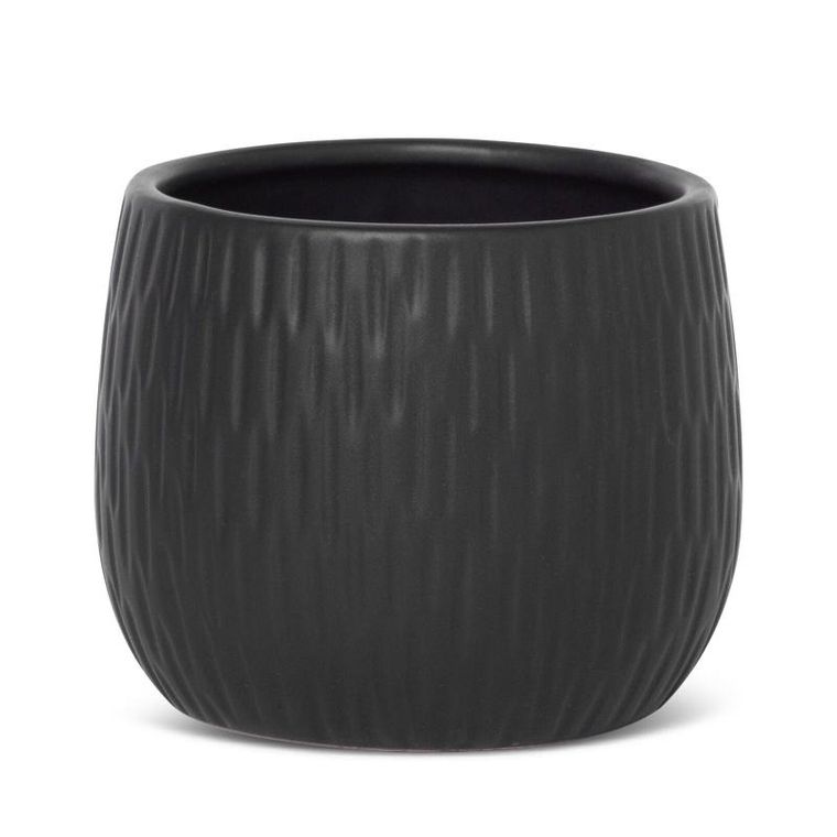 Eurofirany, ceramika, 14-12 cm, czarny