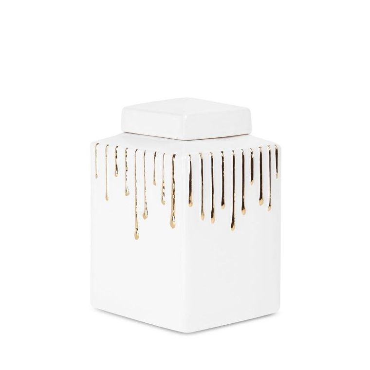 Eurofirany, ceramika 14-14-28 cm, biały