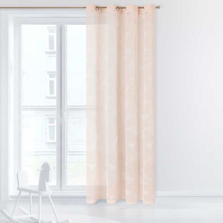 Eurofirany, Design91, Maripos, firana gotowa, z fluorescencyjnym nadrukiem w motyle, 140-250 cm