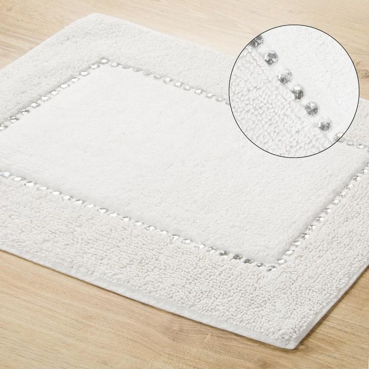 Eurofirany, dywanik łazienkowy, Chic, 50-70 cm, biały