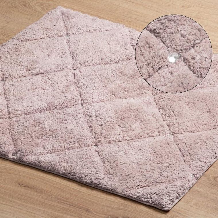 Eurofirany, dywanik łazienkowy, Chic, 50-70 cm, ciemnoróżowy