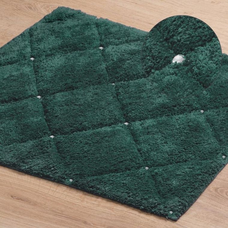 Eurofirany, dywanik łazienkowy, Chic, 50-70 cm, ciemnozielony