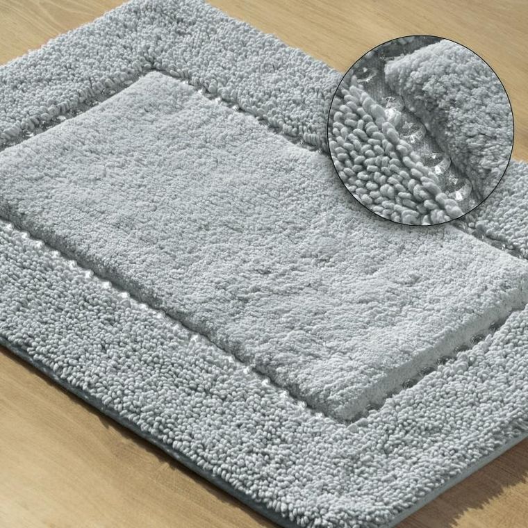 Eurofirany, dywanik łazienkowy, Chic, 60-90 cm, srebrny