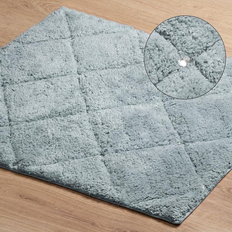 Eurofirany, dywanik łazienkowy, Chic, 60-90 cm, srebrny