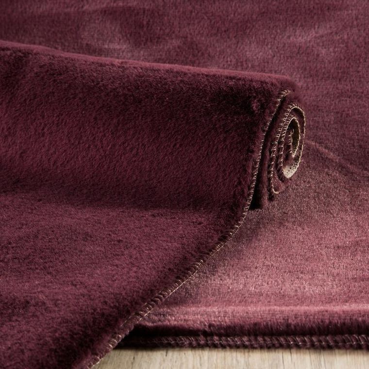 Eurofirany, dywanik łazienkowy Marcelo, 50-70 cm, bordowy