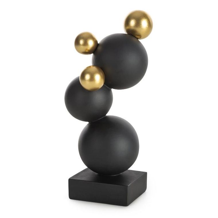 Eurofirany, figurka dekoracyjna Alex, 10-10-22 cm, czarny