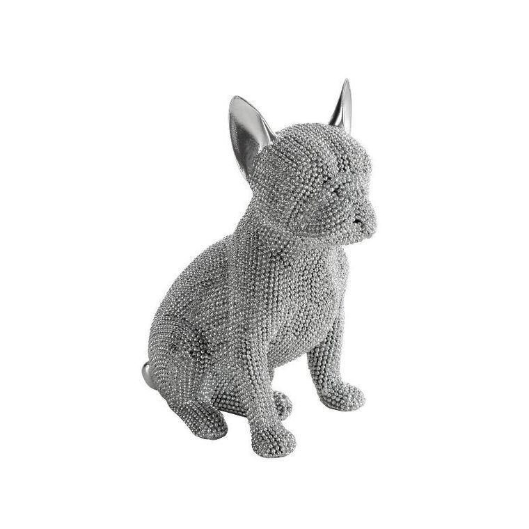 Eurofirany, figurka dekoracyjna Eld, 13-9-17 cm, srebrny