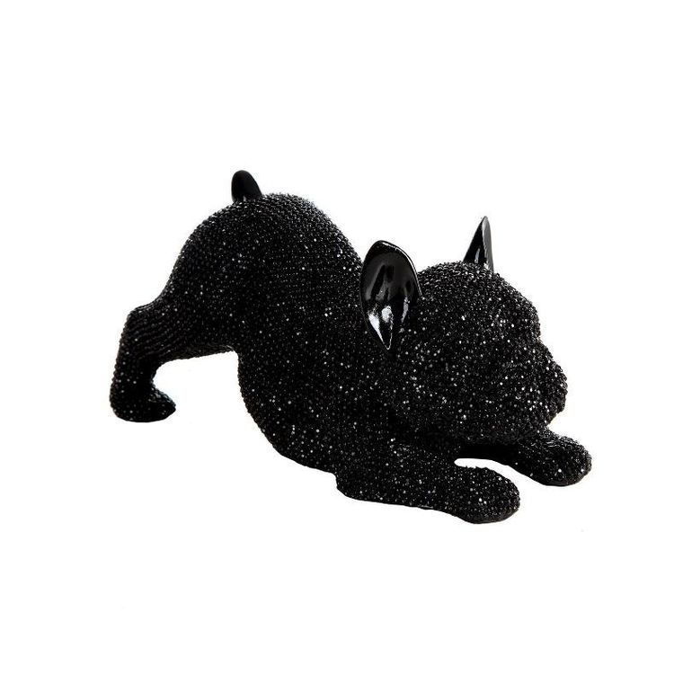 Eurofirany, figurka dekoracyjna Eld, 19-8-9 cm, czarny