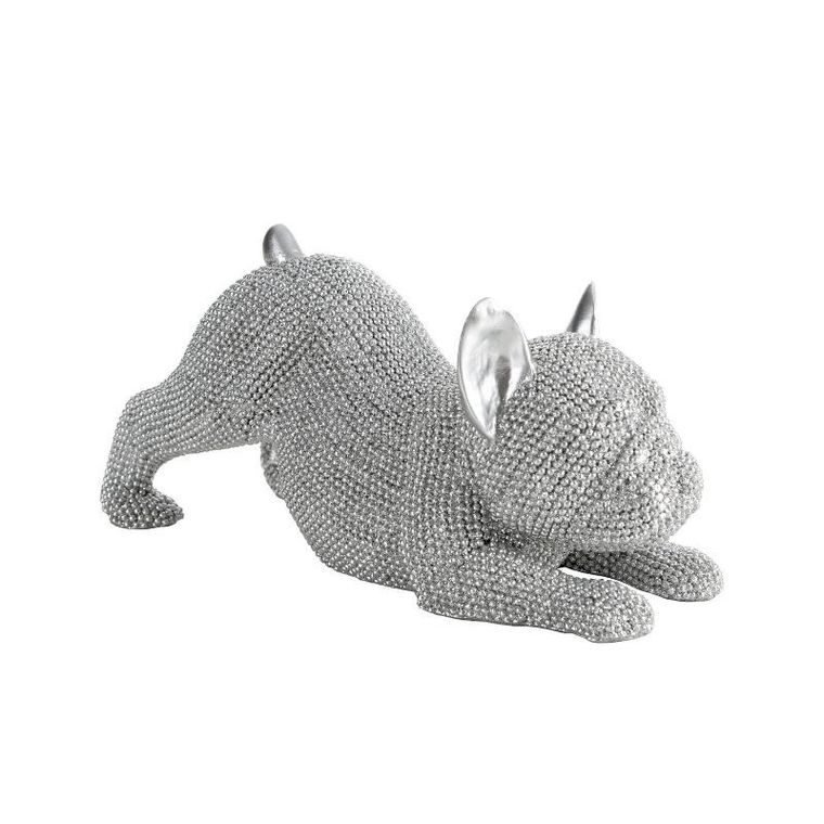 Eurofirany, figurka dekoracyjna Eld, 19-8-9 cm, srebrny