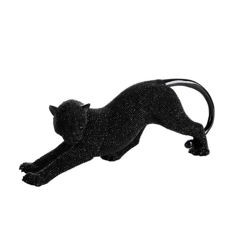 Eurofirany, figurka dekoracyjna Eld, 39-11-14 cm, czarny