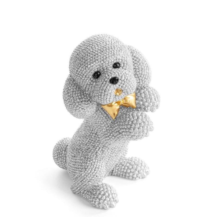 Eurofirany, figurka dekoracyjna Eldo, 10-7-15 cm, srebrny