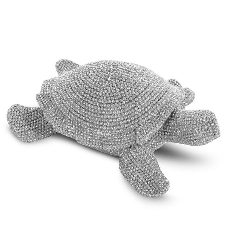 Eurofirany, figurka dekoracyjna, Eldo, 14-12-5 cm, srebrny