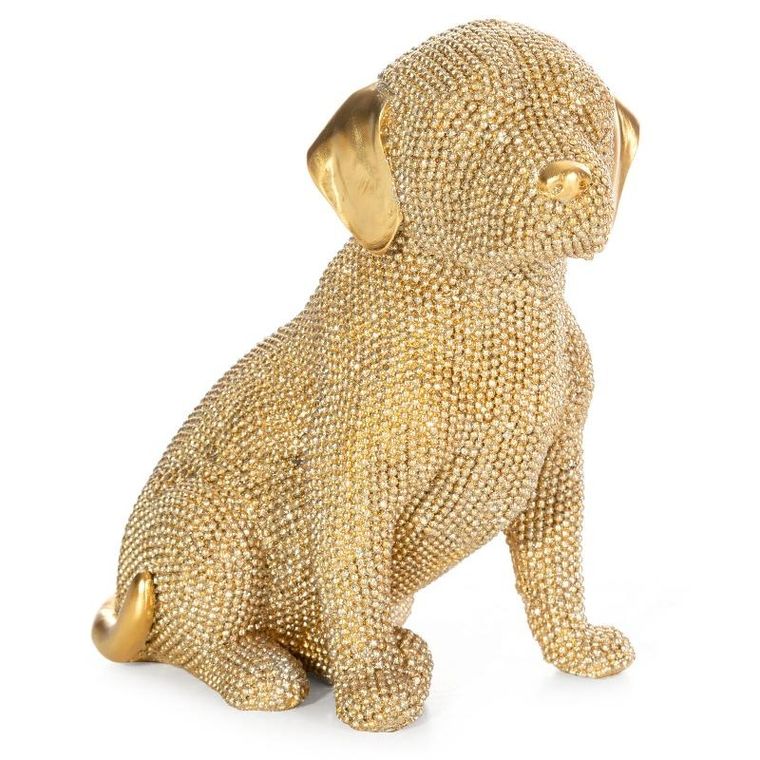 Eurofirany, figurka dekoracyjna, Eldo, 14-9-16 cm, złoty