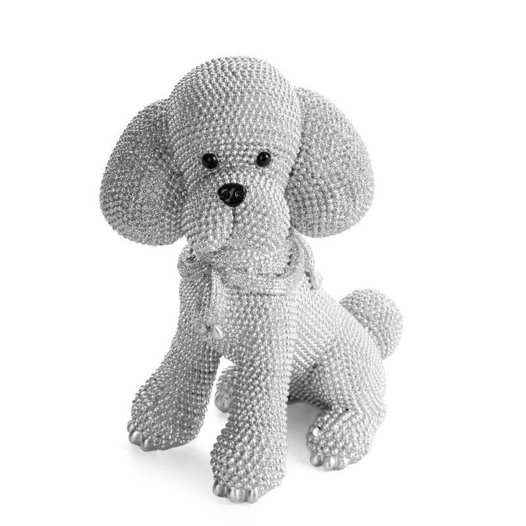 Eurofirany, figurka dekoracyjna Eldo, 15-10-19 cm, srebrny