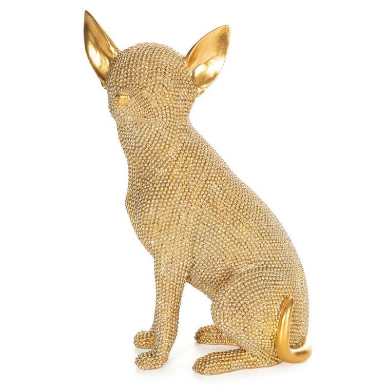 Eurofirany, figurka dekoracyjna, Eldo, 16-11-26 cm, złoty