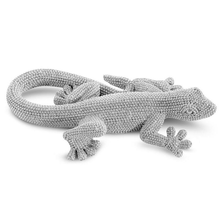 Eurofirany, figurka dekoracyjna, Eldo, 19-10-4 cm, srebrny