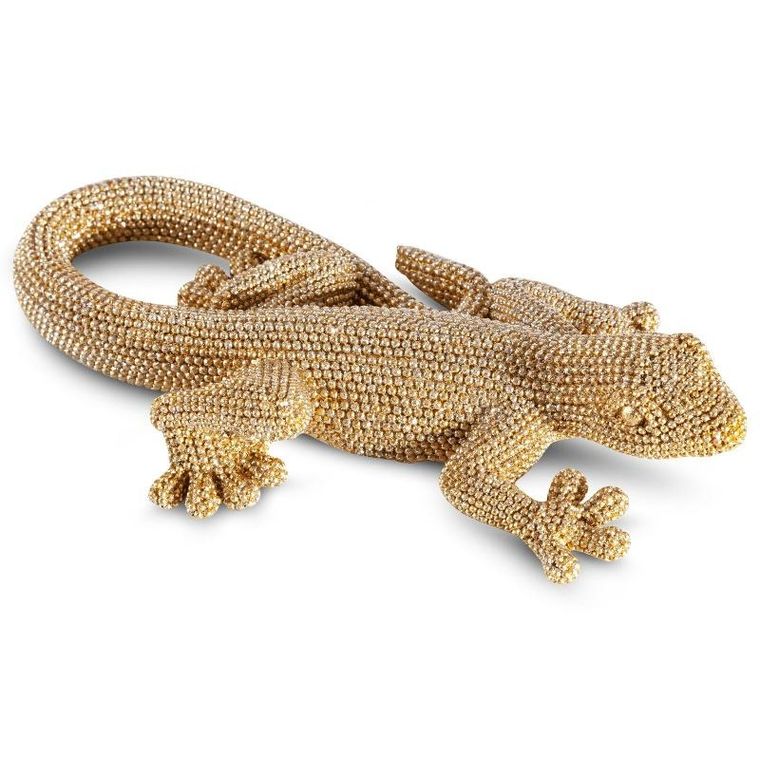 Eurofirany, figurka dekoracyjna, Eldo, 19-10-4 cm, złoty