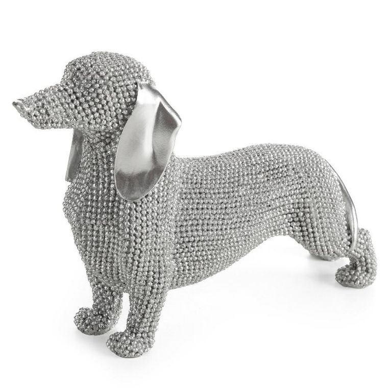 Eurofirany, figurka dekoracyjna, Eldo, 19-6-12 cm, srebrny