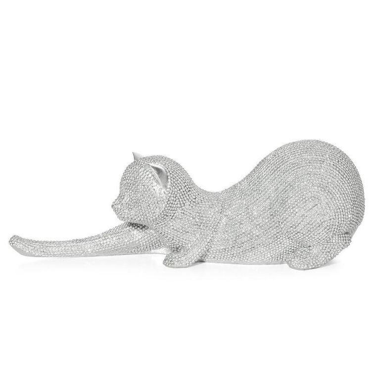 Eurofirany, figurka dekoracyjna, Eldo, 26-9-9 cm, srebrny