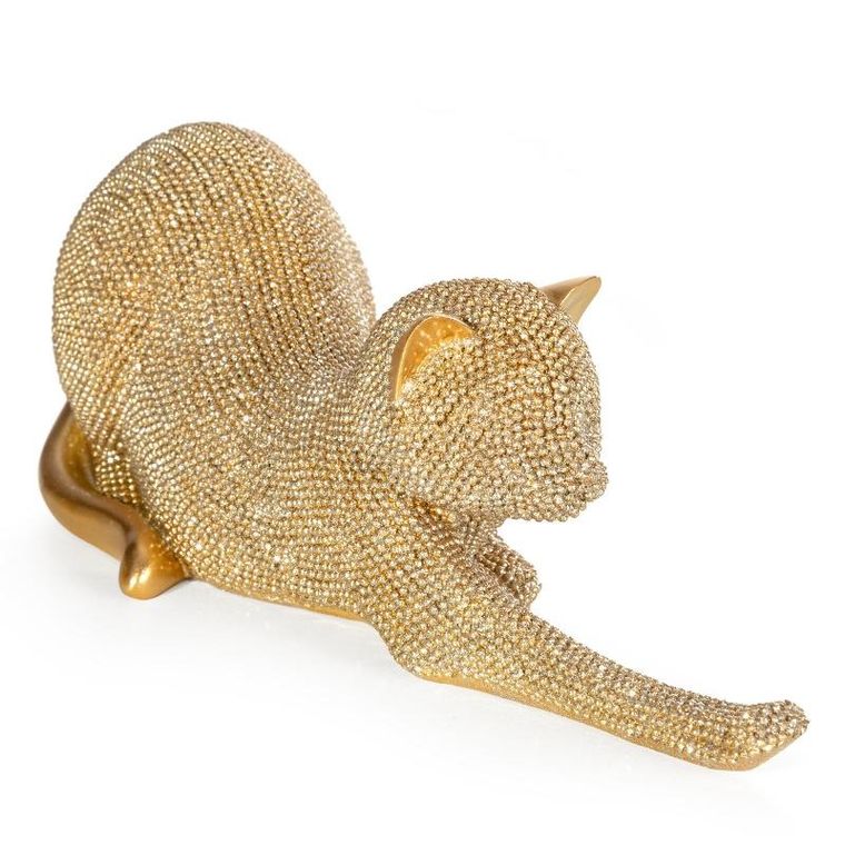 Eurofirany, figurka dekoracyjna, Eldo, 26-9-9 cm, złoty