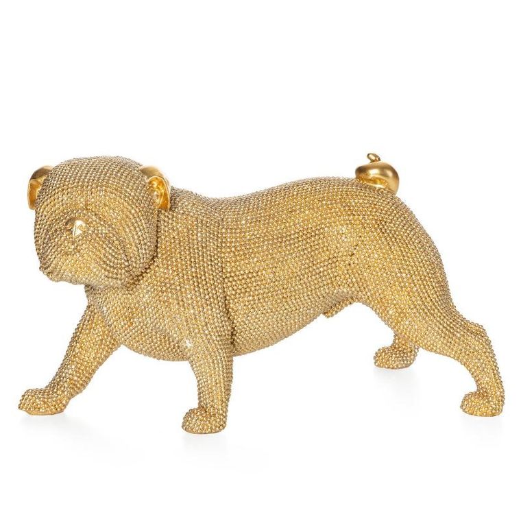 Eurofirany, figurka dekoracyjna, Eldo, 28-14-17 cm, złoty