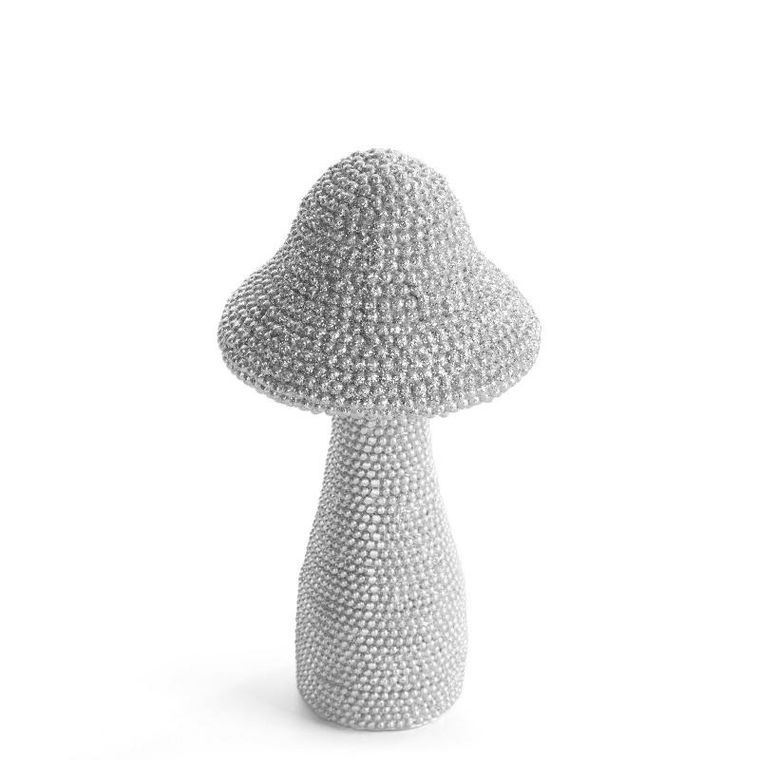 Eurofirany, figurka dekoracyjna Eldo, 8-8-14 cm, srebrny