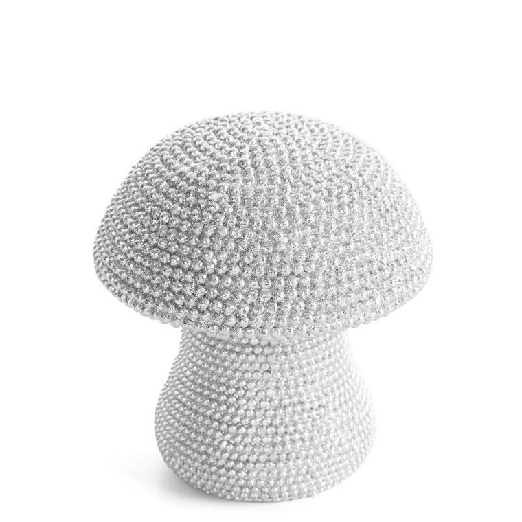 Eurofirany, figurka dekoracyjna Eldo, 8-8-9 cm, srebrny