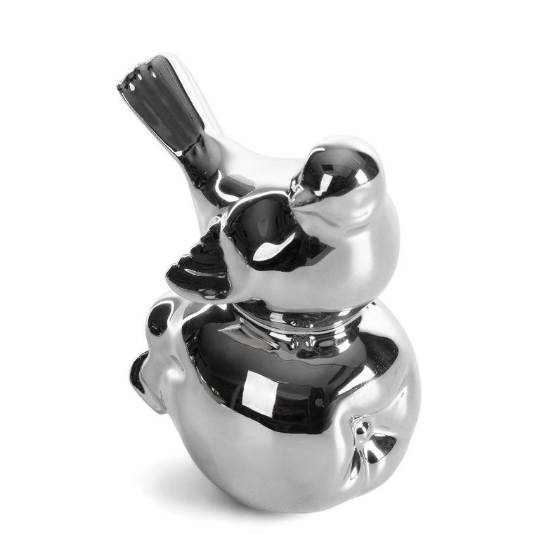 Eurofirany, figurka dekoracyjna, Fabio, 10-7-11 cm, srebrny