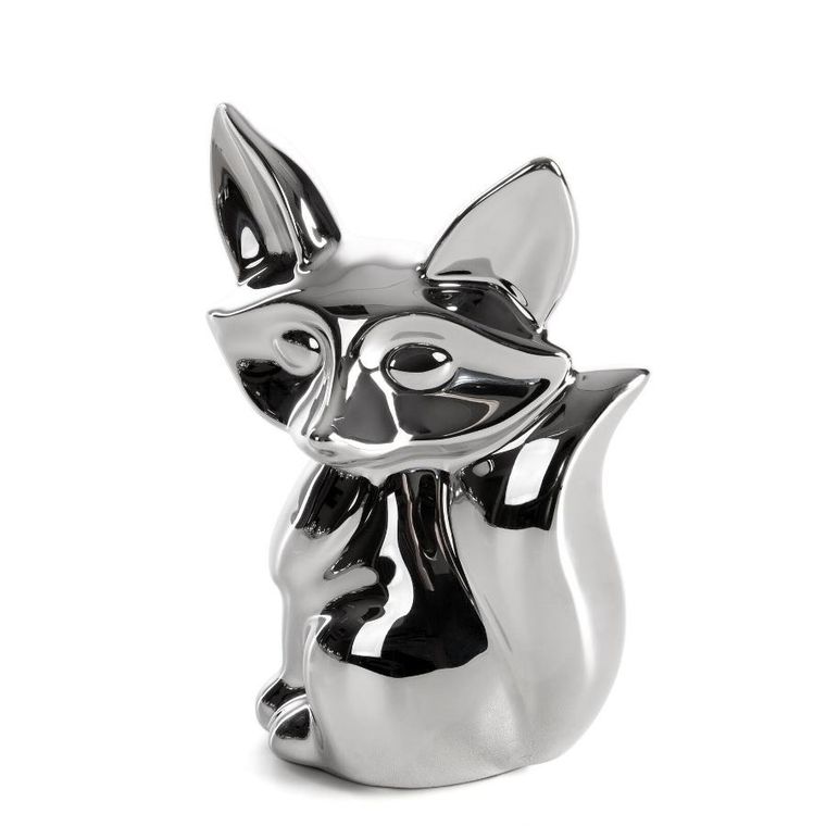 Eurofirany, figurka dekoracyjna, Fabio, 10-8-15 cm, srebrny