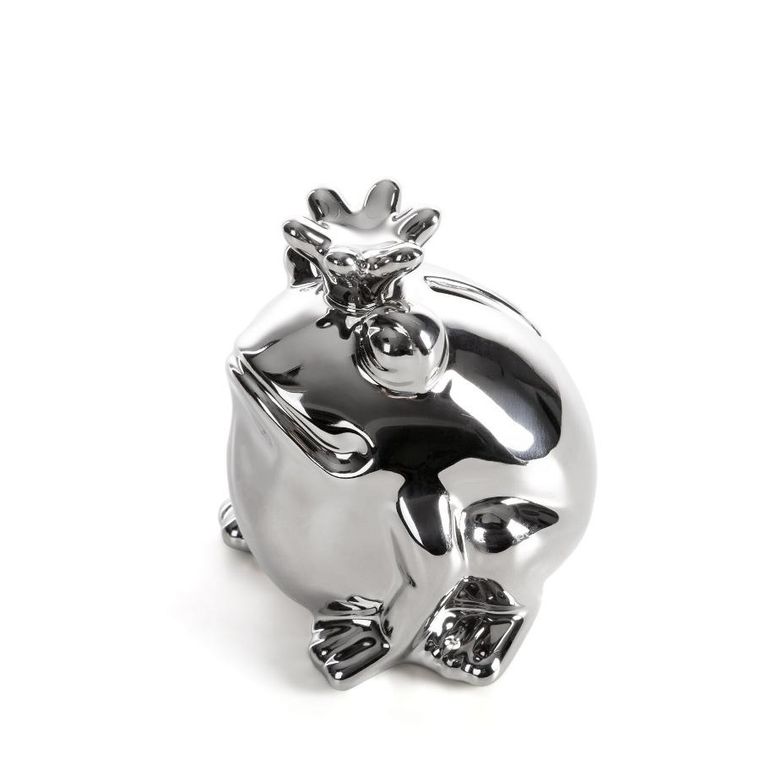 Eurofirany, figurka dekoracyjna, Fabio, 10-9-10 cm, srebrny