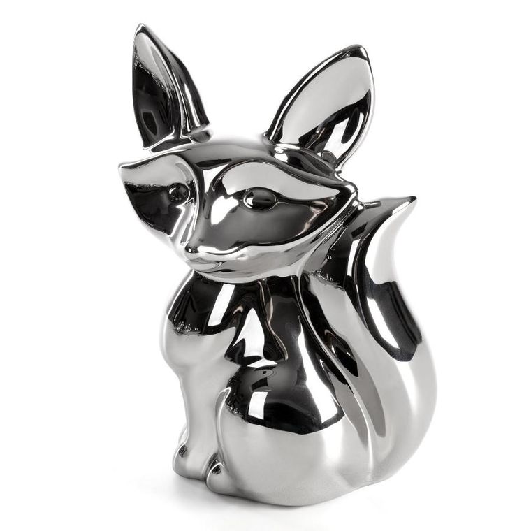 Eurofirany, figurka dekoracyjna, Fabio, 13-10-19 cm, srebrny