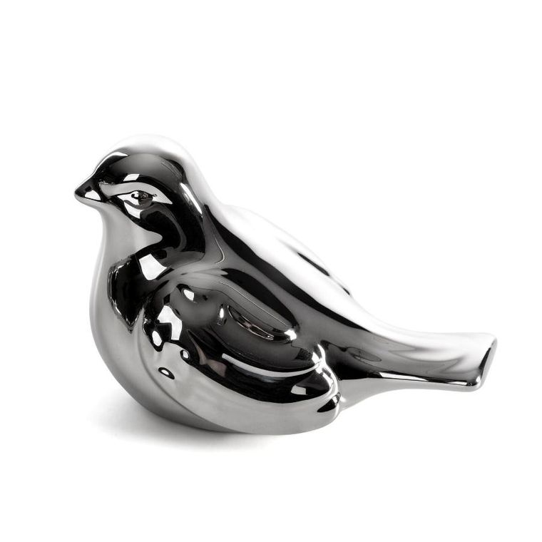 Eurofirany, figurka dekoracyjna, Fabio, 13-8-9 cm, srebrny