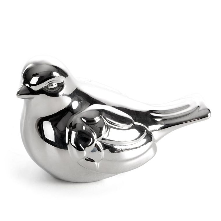 Eurofirany, figurka dekoracyjna, Fabio, 15-9-10 cm, srebrny