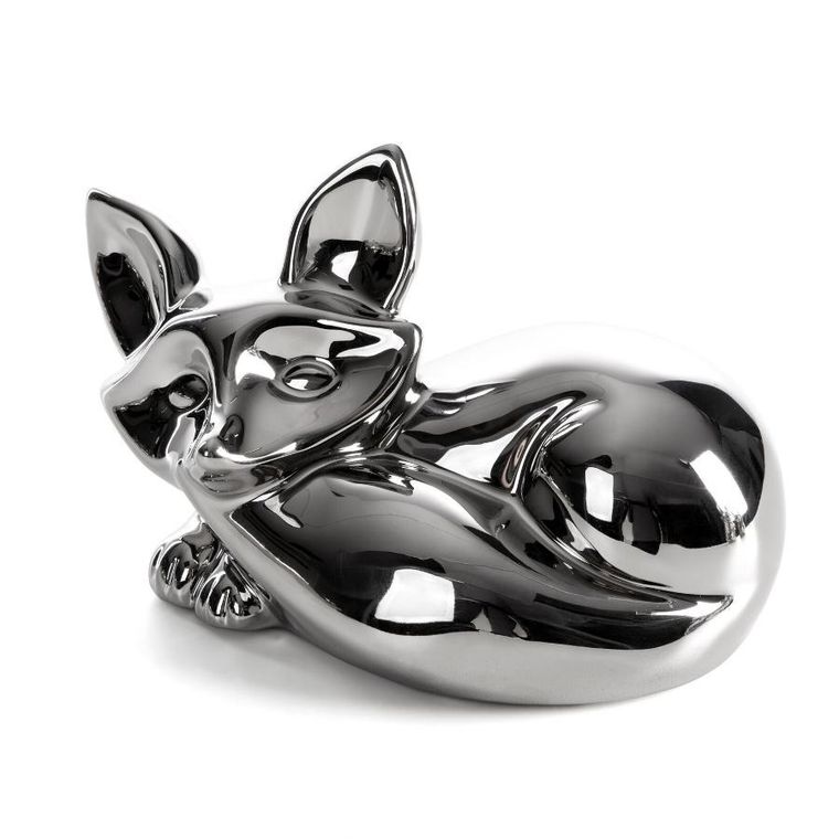 Eurofirany, figurka dekoracyjna, Fabio, 18-11-11 cm, srebrny