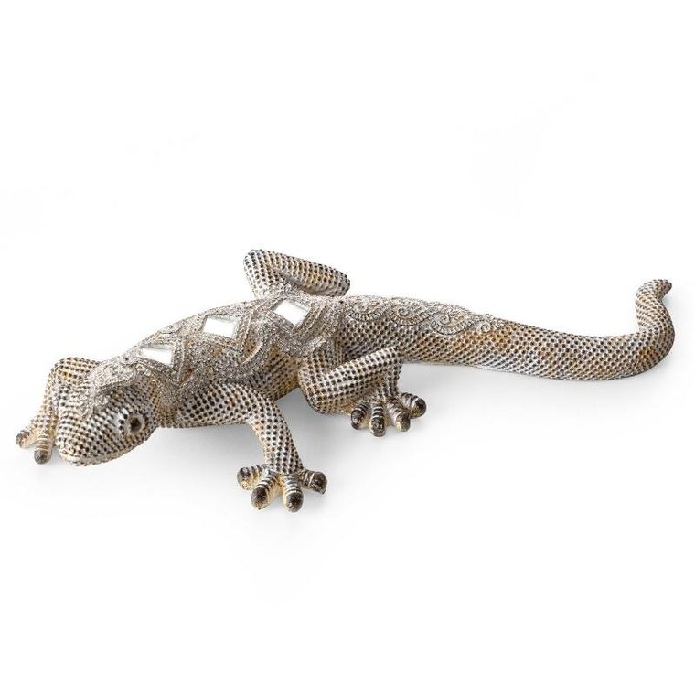 Eurofirany, figurka dekoracyjna, Gatos, 25-11-5 cm, srebrny