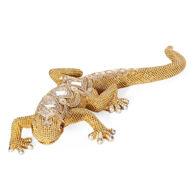 Eurofirany, figurka dekoracyjna, Gatos, 25-11-5 cm, złoty