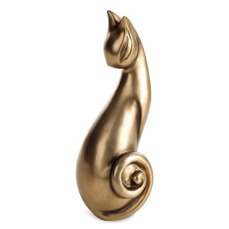 Eurofirany, figurka dekoracyjna, Kati, 10-10-26 cm, złoty