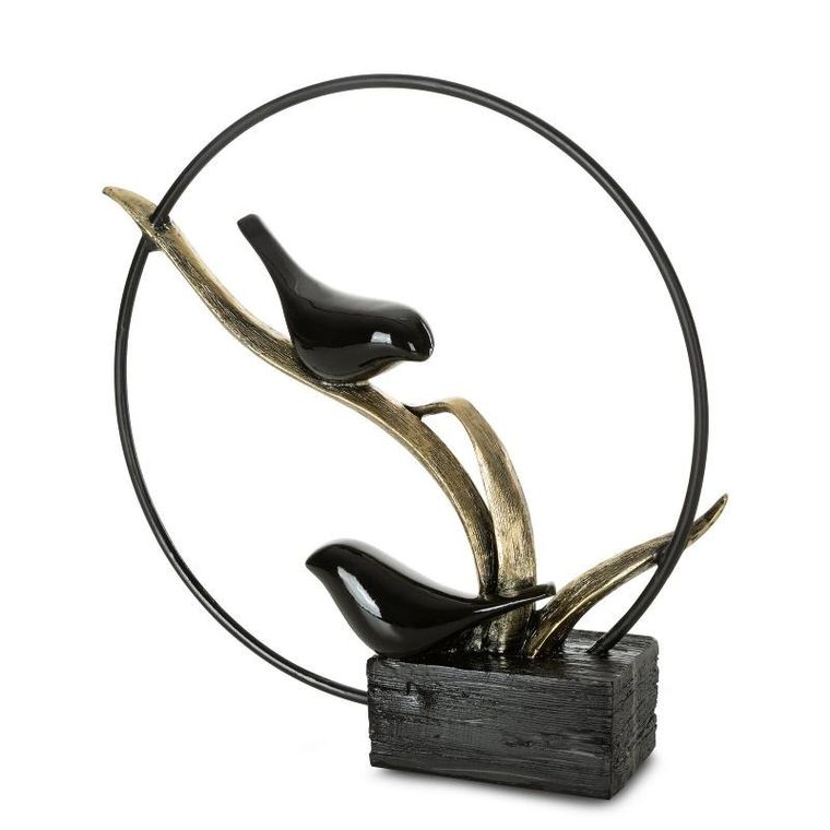Eurofirany, figurka dekoracyjna, Sema, 27-8-27 cm, czarny